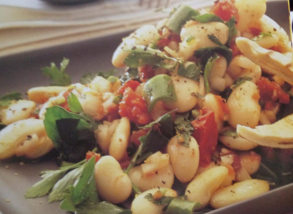 ALUBIAS BLANCAS CON PIMIENTOS VERDES EN ADEREZO PICANTE