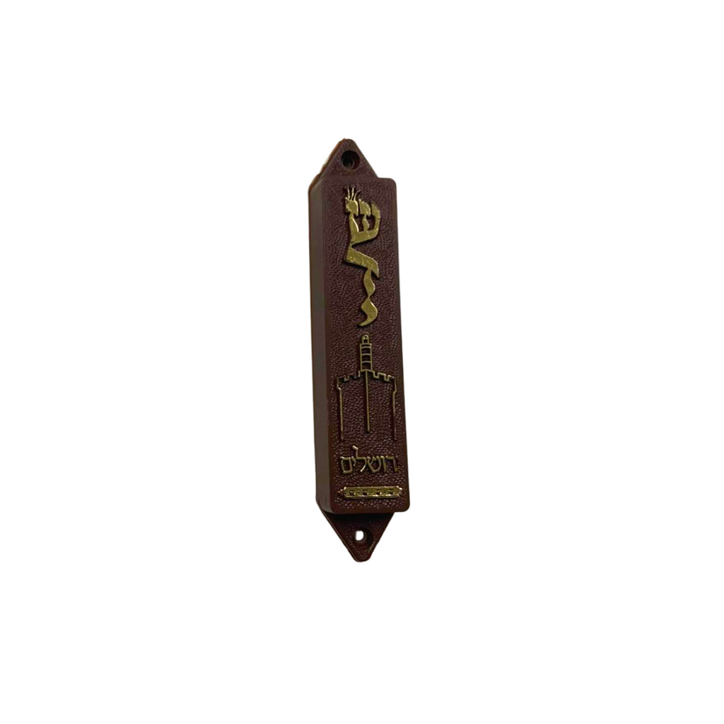 CAJAS DE MEZUZOT MARRON PLASTICAS 10 CM