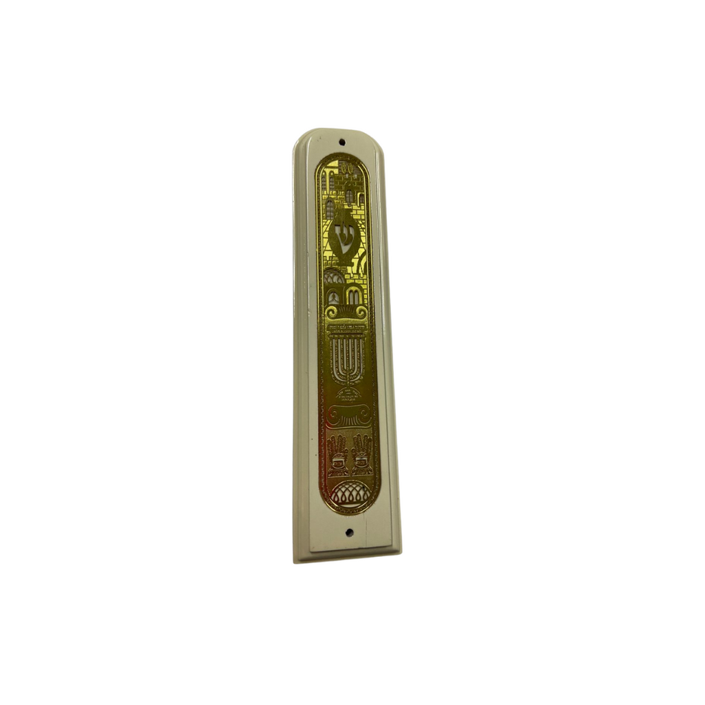 CAJA DE MEZUZAH EN MADERA CON LAMINILLA 12CM