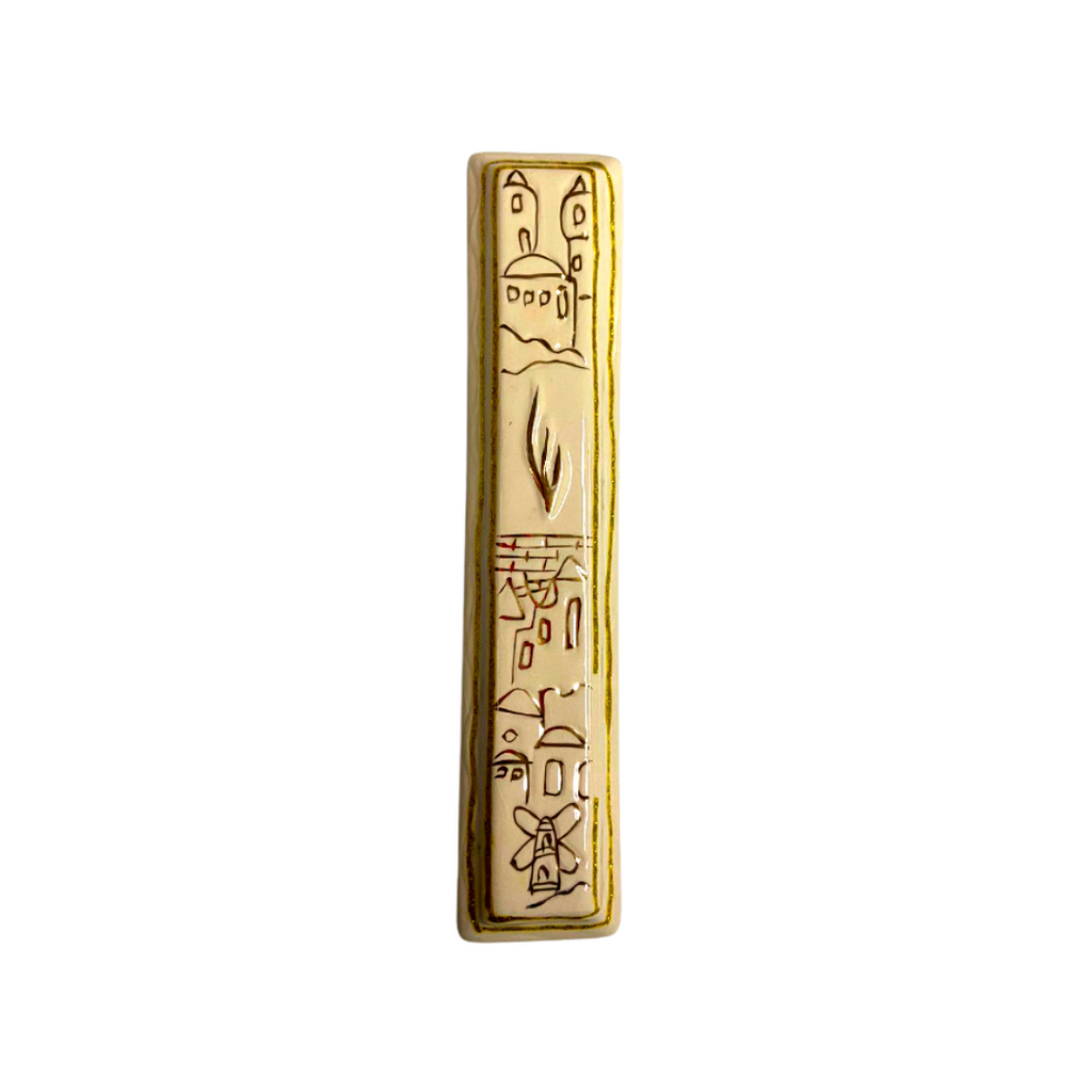 CAJA DE MEZUZOT DE PORCELANA 15 CM