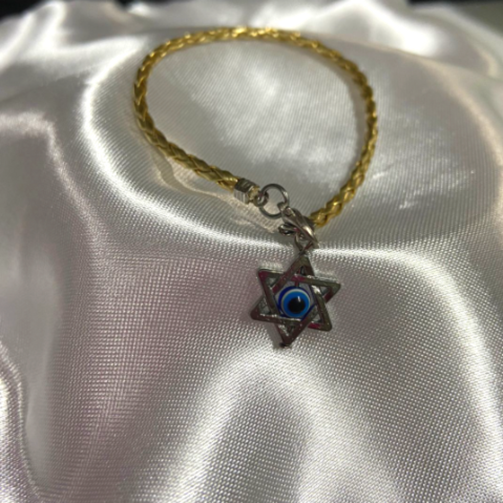 PULSERA TEJIDA MAGUEN PLATEADA