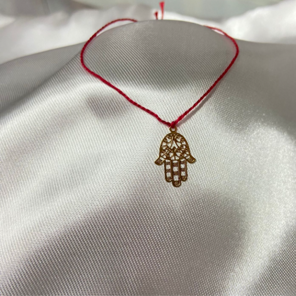 HILO ROJO CON DIJE DE HAMSA