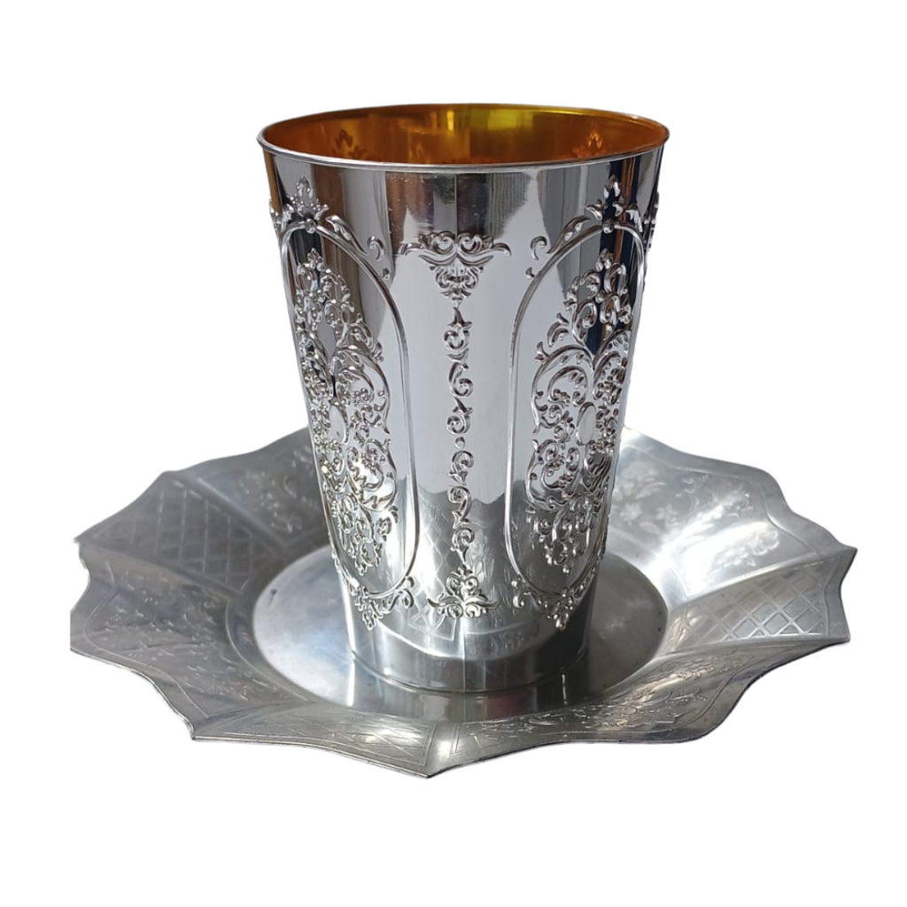 COPAS KIDUSH PLASTICAS CON PLATO