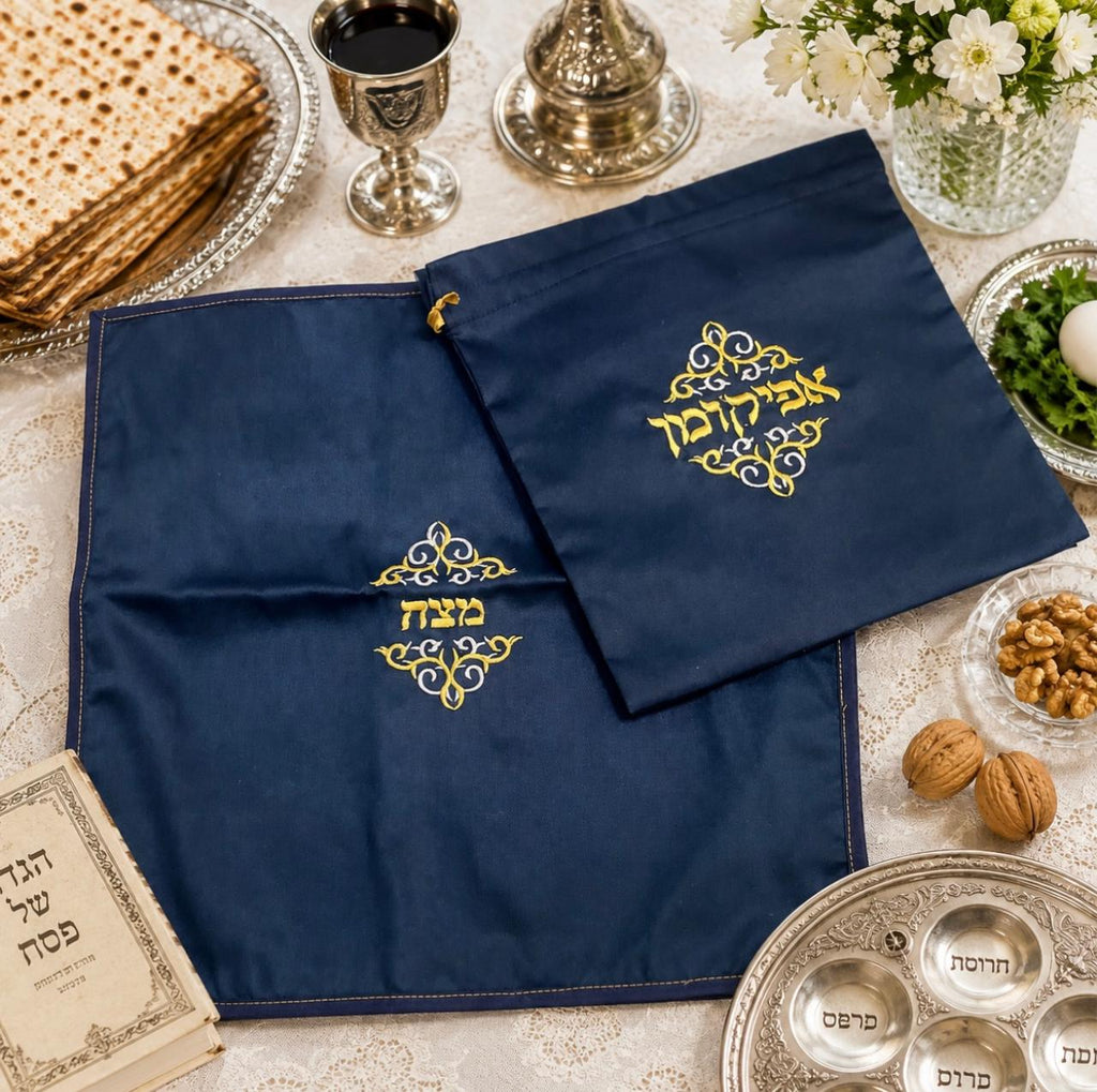 COBERTO MATZOS Y AFIKOMAN AZUL