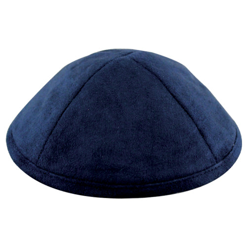 KIPPAH DE GAMUZA AZUL