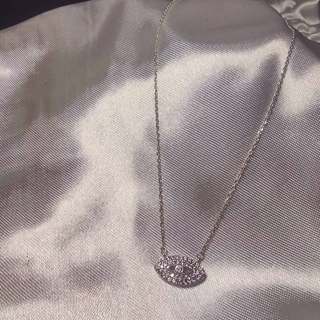CADENA DE OJITO EN PLATA