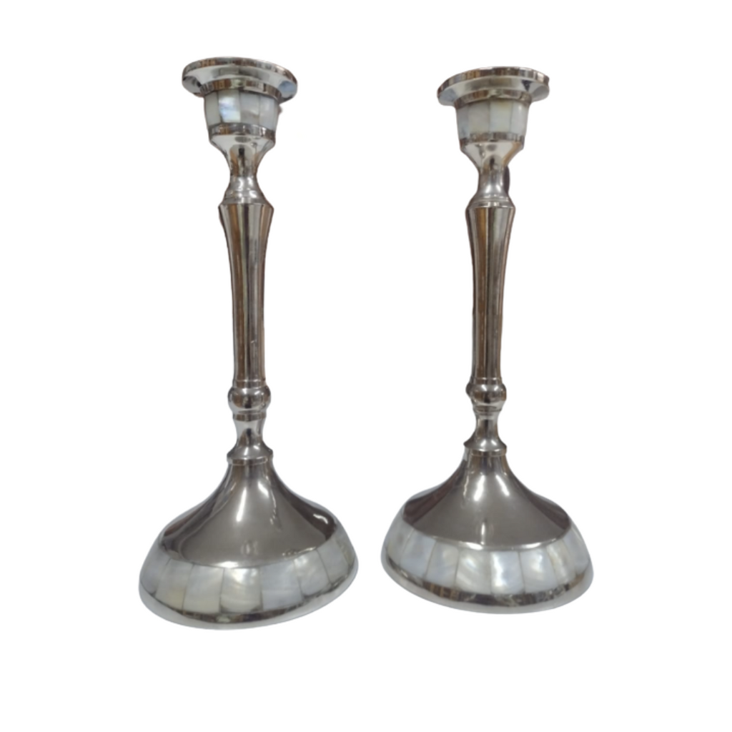 CANDELABRO x2 LARGO CON NACAR