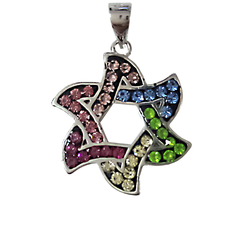 DIJE ESTRELLA MULTICOLOR - PLATA