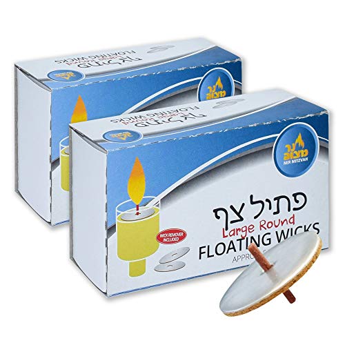VELAS FLOTANTES EN ACEITE GRANDES - FLOATING WICKS ROUND LARGE